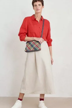 Seasalt Cornwall Tops<Hazel Branch Linen Shirt Tomato