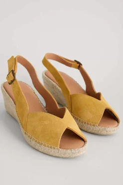 Seasalt Cornwall Shoes<Hazy Dawn Low Heel Suede Espadrilles Sienna