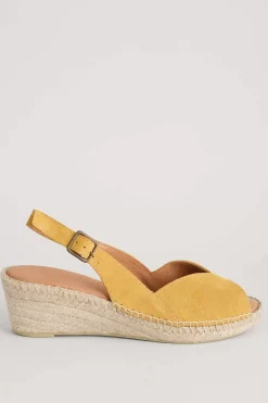 Seasalt Cornwall Shoes<Hazy Dawn Low Heel Suede Espadrilles Sienna
