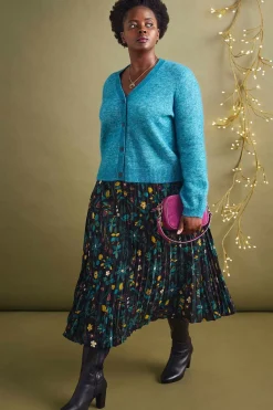 Seasalt Cornwall Skirts<Heatherbank Midi Skirt Botanical Sampler Onyx