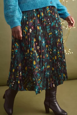 Seasalt Cornwall Skirts<Heatherbank Midi Skirt Botanical Sampler Onyx