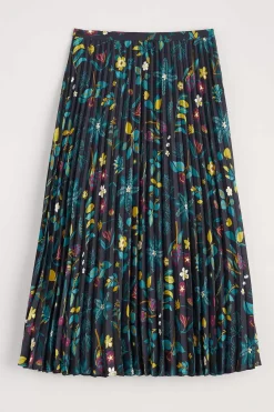 Seasalt Cornwall Skirts<Heatherbank Midi Skirt Botanical Sampler Onyx
