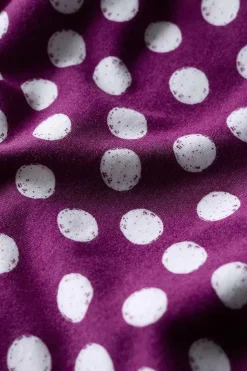 Seasalt Cornwall Tops<Herb Garden Angel Sleeve V-Neck Top Crayon Spot Cassis