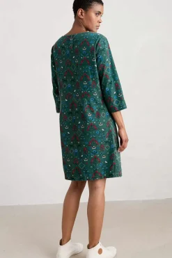Seasalt Cornwall Dresses<High Key Needlecord Dress Tapestry Forest Grove