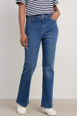 Seasalt Cornwall Trousers & Shorts<Highmore Bootcut Jeans Mid Wash