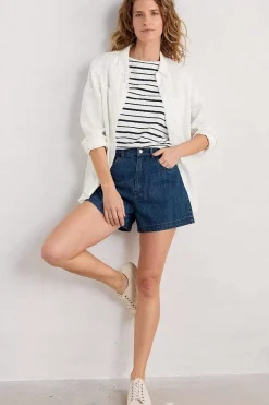 Seasalt Cornwall Trousers & Shorts<Holloway Denim Shorts Mid Wash Tide