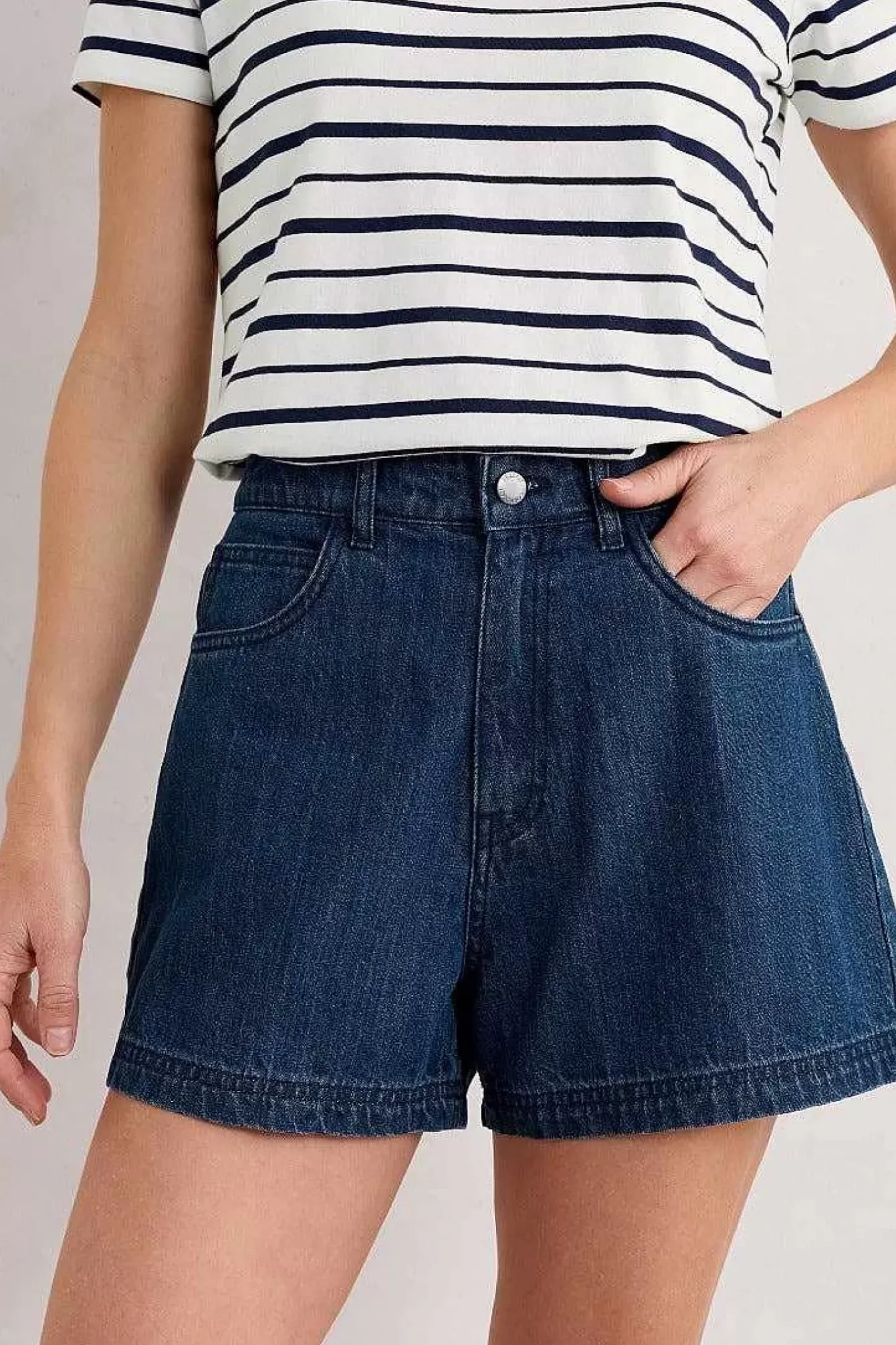 Seasalt Cornwall Trousers & Shorts<Holloway Denim Shorts Mid Wash Tide