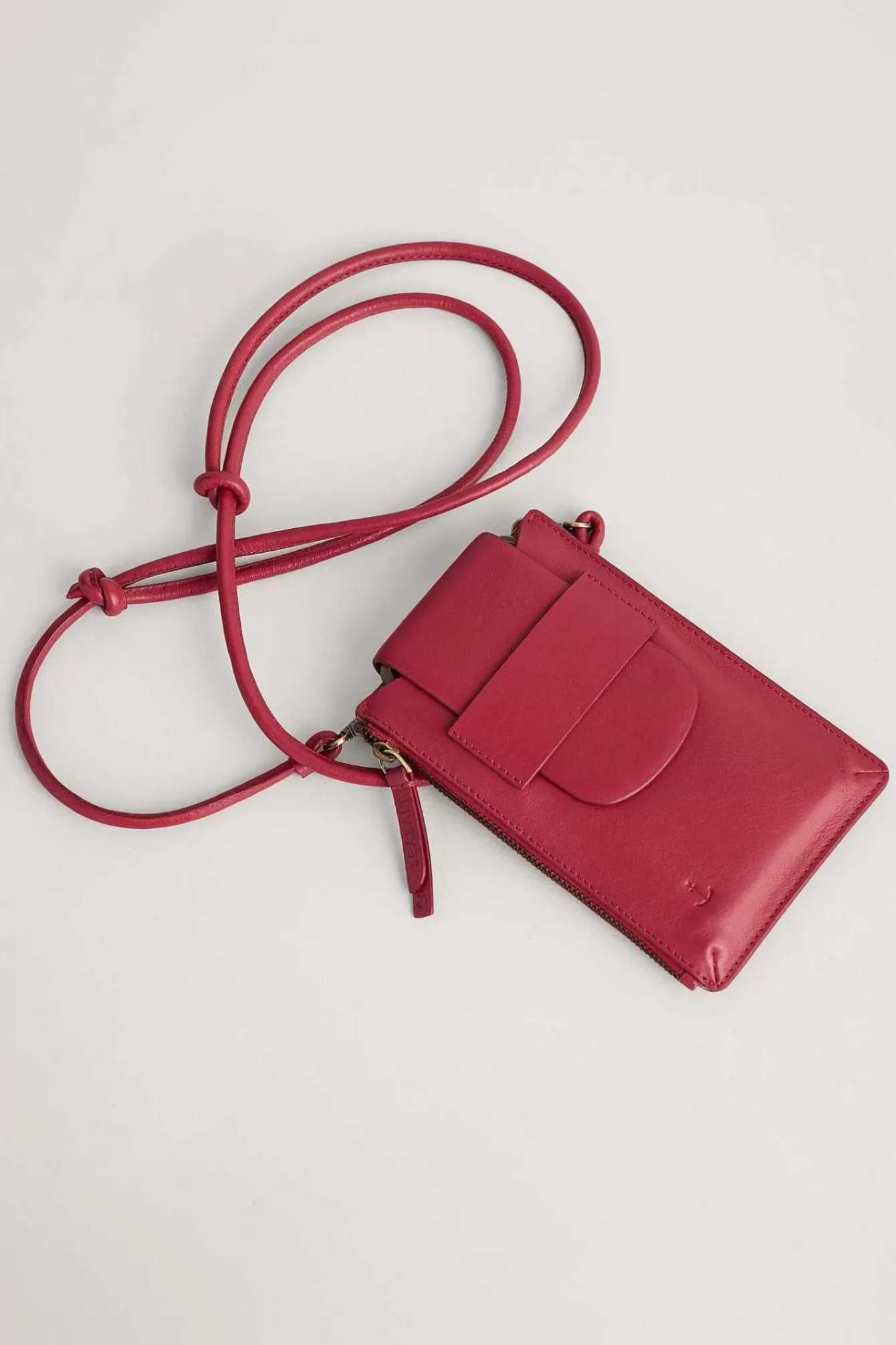 Seasalt Cornwall Bags<Kelsey Leather Phone Wallet Sedum