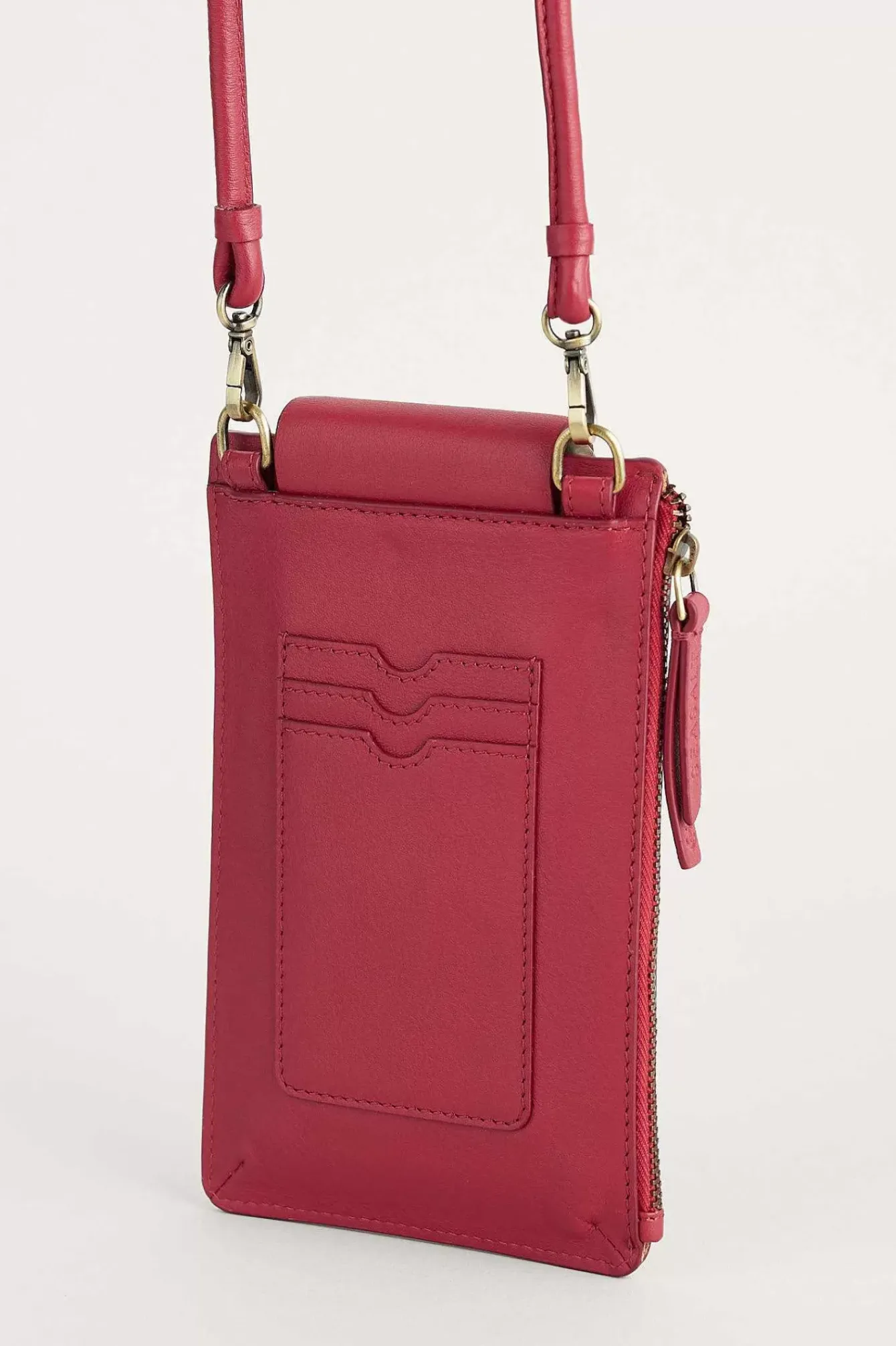 Seasalt Cornwall Bags<Kelsey Leather Phone Wallet Sedum