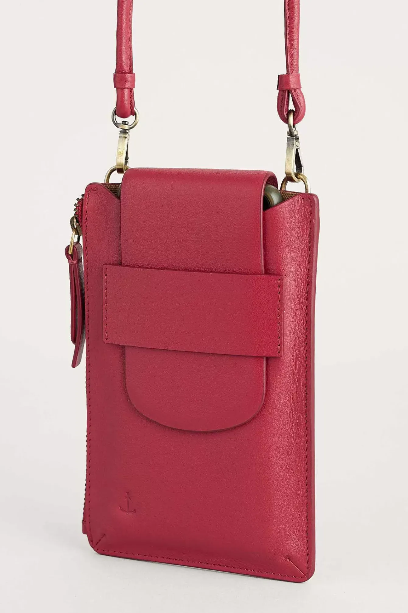 Seasalt Cornwall Bags<Kelsey Leather Phone Wallet Sedum