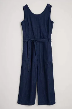 Seasalt Cornwall Trousers & Shorts<Kenethel Sleeveless Wide Leg Jumpsuit Dark Indigo Wash
