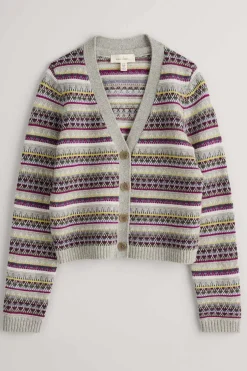 Seasalt Cornwall Knitwear<Lamorna Lane Fair Isle Cardigan Hemmick Aran Multi