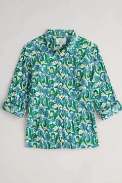 Seasalt Cornwall Tops<Larissa Organic Cotton Shirt Woodland Garlic Chalk