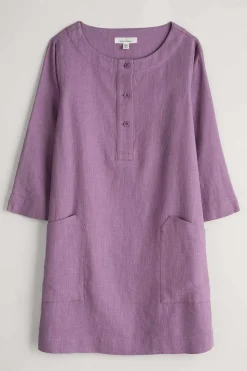 Seasalt Cornwall Tunics<Lighthouse Rock 3/4 Sleeve Tunic Verbena