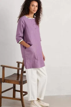 Seasalt Cornwall Tunics<Lighthouse Rock 3/4 Sleeve Tunic Verbena