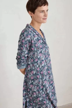 Seasalt Cornwall Tunics<Long Sight Jersey Tunic Floral Moor Enamel