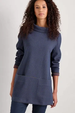 Seasalt Cornwall Tunics<Mawgan Porth Jersey Tunic Drop Stone Squall Buddleia