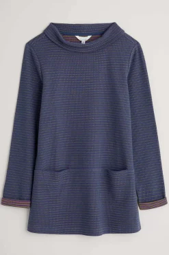 Seasalt Cornwall Tunics<Mawgan Porth Jersey Tunic Drop Stone Squall Buddleia