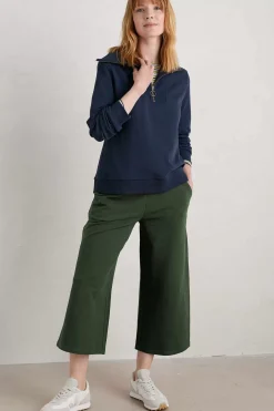 Seasalt Cornwall Trousers & Shorts<Meadow Stroll Wide Leg Trousers Beech