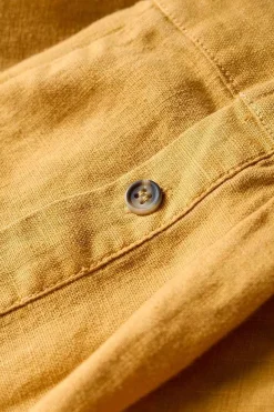 Seasalt Cornwall Tops & T-Shirts<Men's Artist's Linen Shirt Brimstone