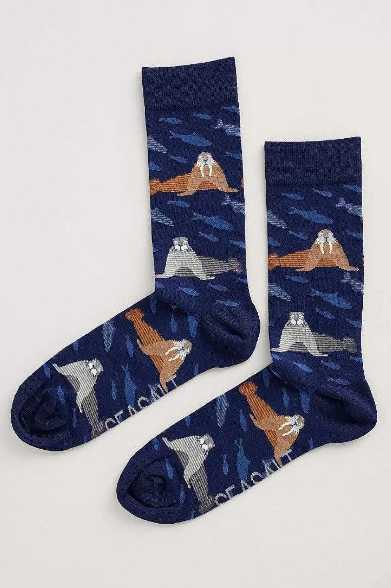 Seasalt Cornwall Socks<Men's Arty Socks Fisherman Walrus Bass