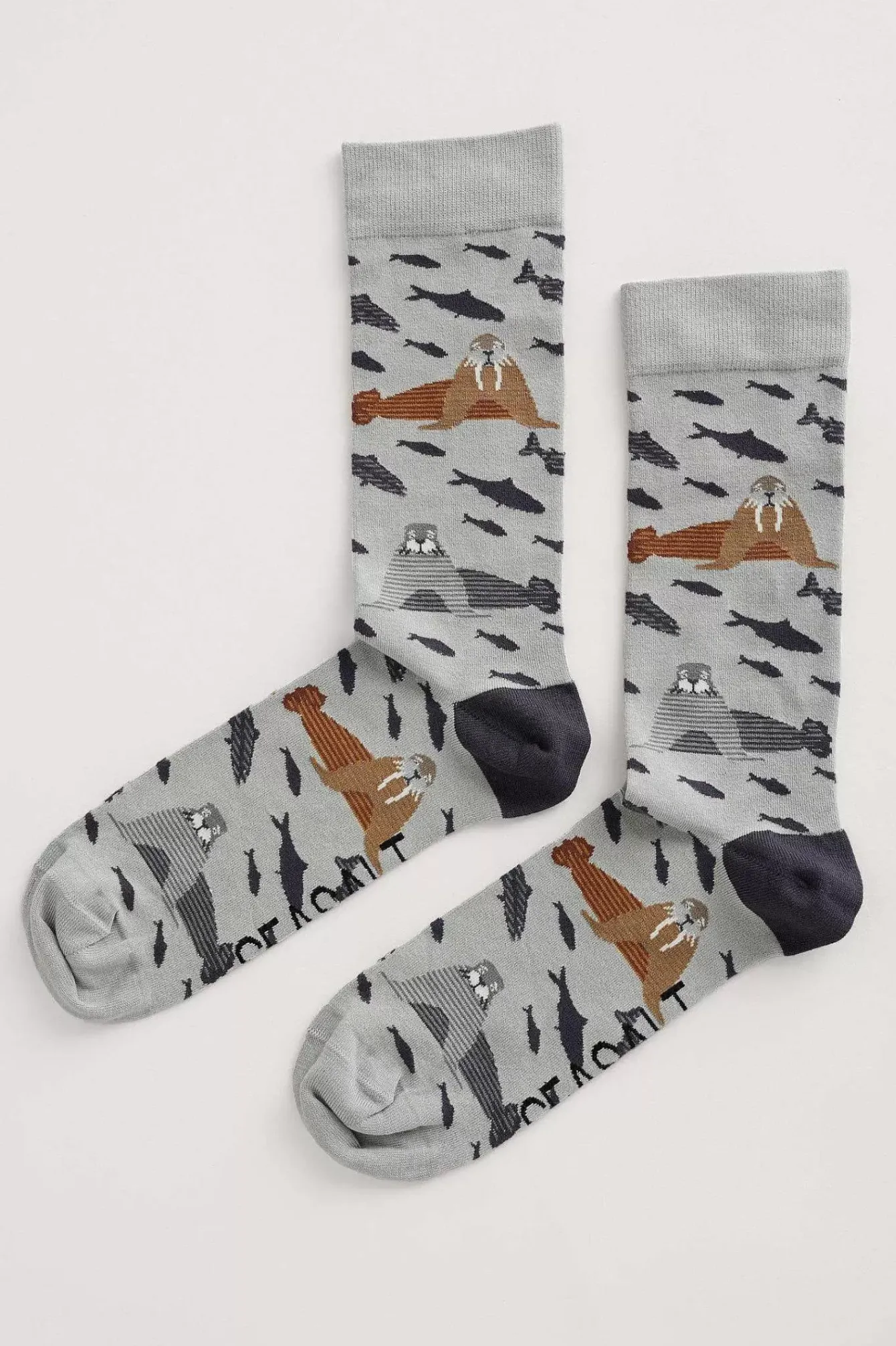 Seasalt Cornwall Socks<Men's Arty Socks Fisherman Walrus Bass