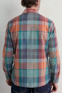 Seasalt Cornwall Tops & T-Shirts<Men's Banyan Checked Cotton Shirt Gladsome Mallow