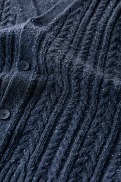 Seasalt Cornwall Knitwear<Men's Boulder Perch Knitted Vest Maritime