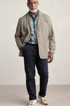 Seasalt Cornwall Trousers & Shorts<Men's Bowman Organic Cotton Trousers Inkwell