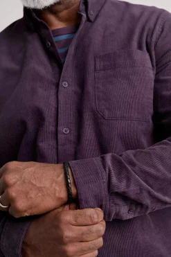 Seasalt Cornwall Tops & T-Shirts<Men's Cannis Cord Shirt Aubergine