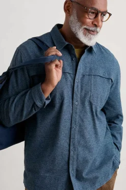 Seasalt Cornwall Tops & T-Shirts<Men's Chandlery Flannel Overshirt Squall