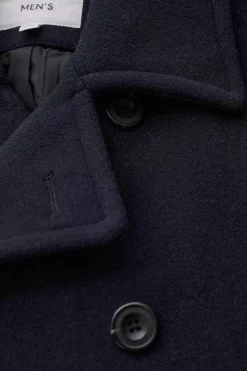 Seasalt Cornwall Coats & Jackets<Men's Channel Wool Blend Coat Inkwell