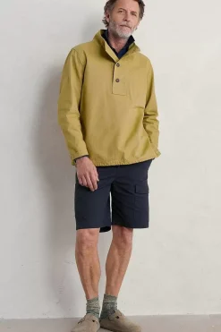Seasalt Cornwall Tops & T-Shirts<Men's Clay Stone Organic Cotton Pullover Smock Oregano