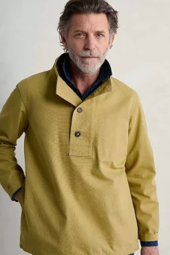Seasalt Cornwall Tops & T-Shirts<Men's Clay Stone Organic Cotton Pullover Smock Oregano