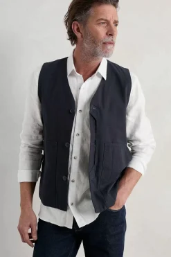 Seasalt Cornwall Tops & T-Shirts<Men's Curator Linen Shirt Salt