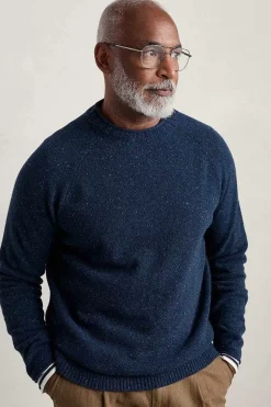 Seasalt Cornwall Knitwear<Men's Fitcher Knitted Jumper French Blue