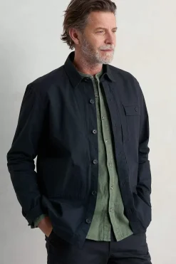 Seasalt Cornwall Coats & Jackets<Men's Foundry Overshirt Jacket Inkwell