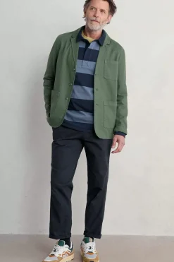 Seasalt Cornwall Trousers & Shorts<Men's Groundsman Organic Cotton Trousers Inkwell