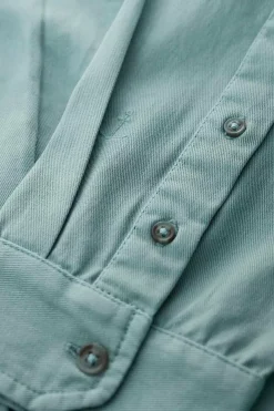 Seasalt Cornwall Tops & T-Shirts<Men's Jackdaw Cotton Twill Shirt (Gots) Sardine