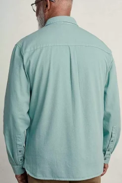 Seasalt Cornwall Tops & T-Shirts<Men's Jackdaw Cotton Twill Shirt (Gots) Sardine