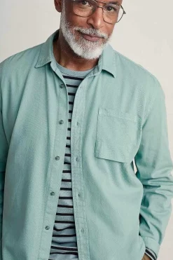 Seasalt Cornwall Tops & T-Shirts<Men's Jackdaw Cotton Twill Shirt (Gots) Sardine