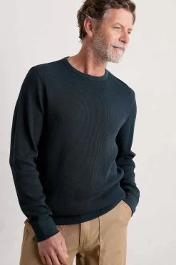 Seasalt Cornwall Tops & T-Shirts<Men's Jackline Waffle Jersey Top Inkwell