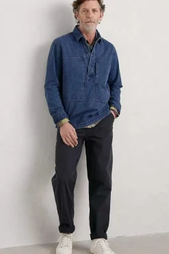 Seasalt Cornwall Trousers & Shorts<Men's Leadsman Utility Trousers Inkwell