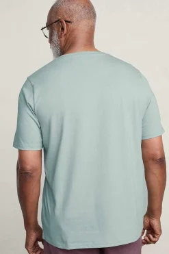 Seasalt Cornwall Tops & T-Shirts<Men's Loggerhead Organic Cotton T-Shirt Boat Drawing Eggshell