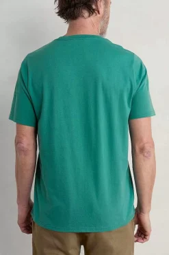 Seasalt Cornwall 2 Mix & Match<Men's Midwatch Organic Cotton T-Shirt Stacked Oars Hepworth Green