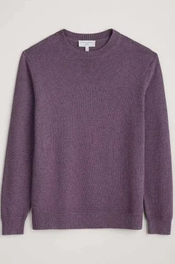 Seasalt Cornwall Knitwear<Men's Moorstone Knitted Organic Cotton Jumper Mallow