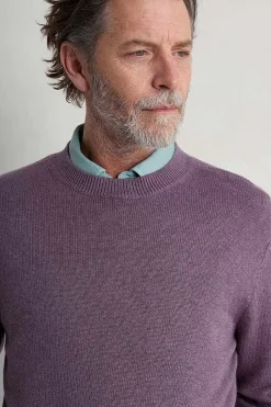 Seasalt Cornwall Knitwear<Men's Moorstone Knitted Organic Cotton Jumper Mallow