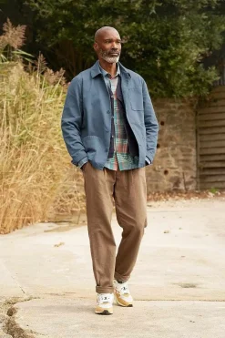 Seasalt Cornwall Coats & Jackets<Men's Organic Cotton Canvas Tompot Jacket Blue Sail