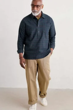Seasalt Cornwall Tops & T-Shirts<Men's Organic Cotton Thomas Street Shirt Stippler Sea Cave