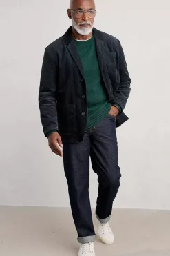 Seasalt Cornwall Coats & Jackets<Men's Plantsman Cord Blazer Inkwell
